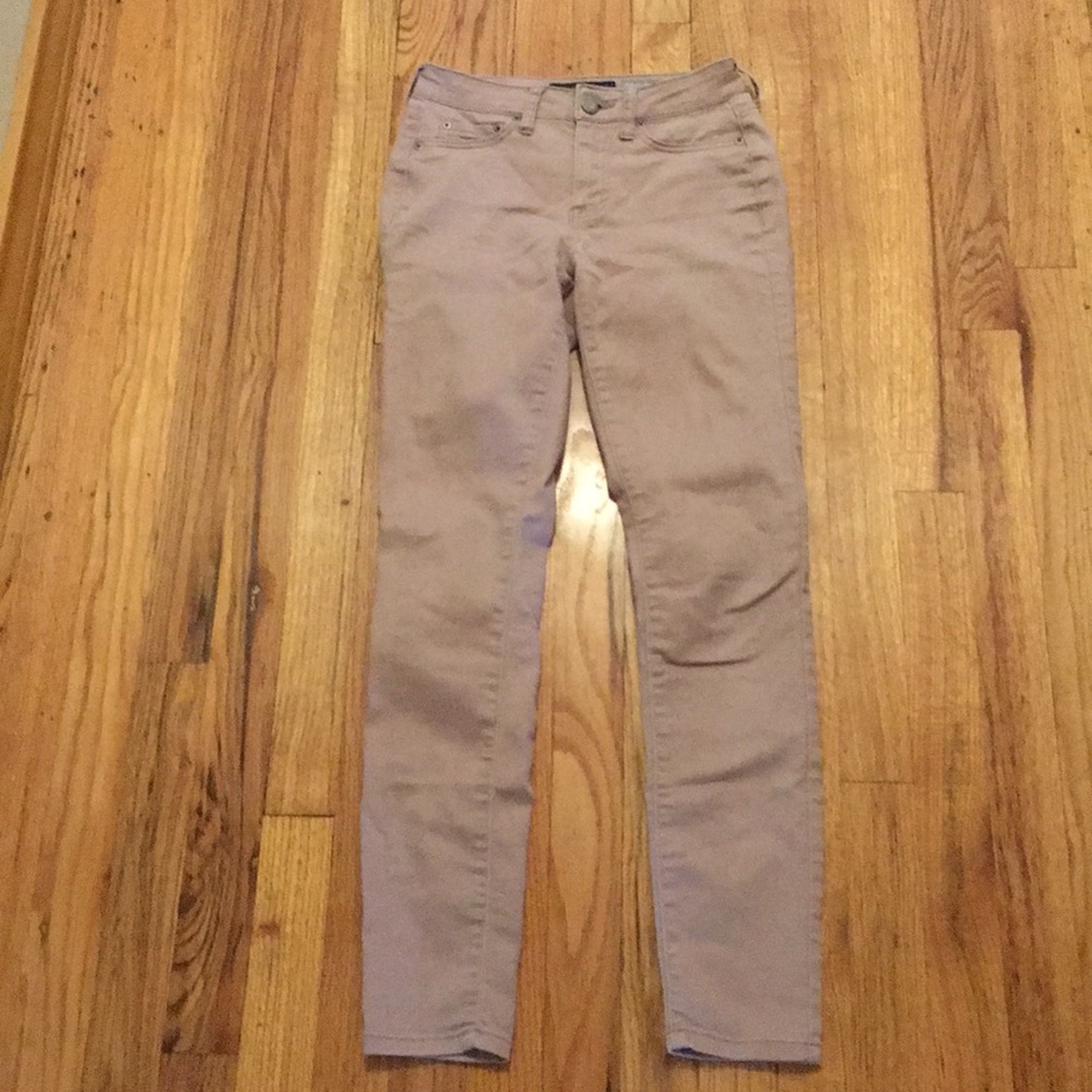 pink high rise jeans